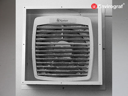 Intumescent fan covers for both windows and walls- Passive Fire Protection Products