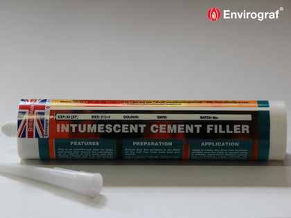 Intumescent cement filler