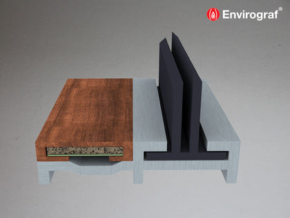 Rebated intumescent fire and smoke seals with aluminum holder- Passive Fire Protection Products