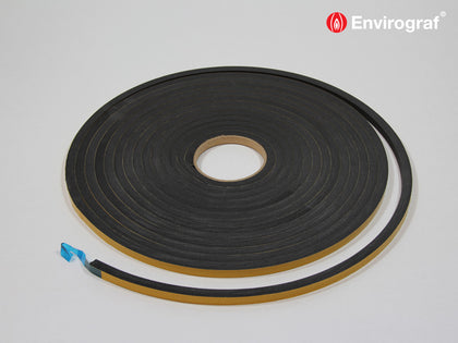 Acoustic sponge strips compression seal strips for impact sound protection