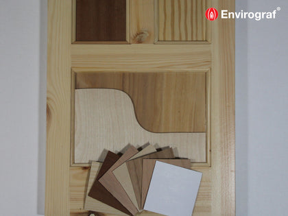 Intumescent material and panelled door upgrade kits
